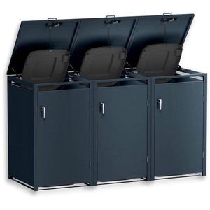 Produktbild für Mülltonnenbox Metzler MMB-1-3X-AN, Metall