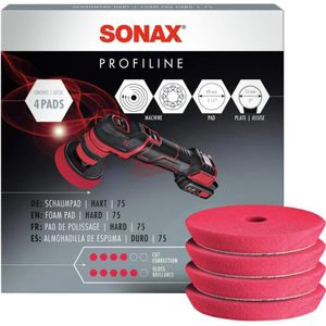 Polierschwamm Sonax SchaumPad hart 75, 4 Stück