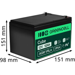 Produktbild für AGM-Batterie Green-Cell VRLA