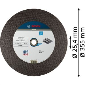 Produktbild für Trennscheibe Bosch PRO Metal, 2608600543