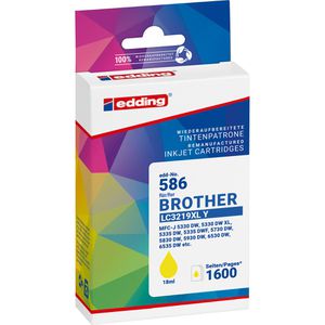 Produktbild für Tinte Edding EDD-586 für Brother LC-3219XLY