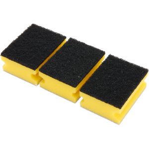 Elina-Clean Spülschwamm Topfreiniger, mit Griffrille und Scheuerseite, 3 Stück , 3 Stück