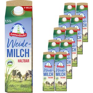 Milch Ammerländer fettarme H-Weidemilch, Fettgehalt 1,5%