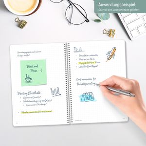 Produktbild für Notizbuch paper&amp;you Spirale Blattgold, 7297-4 Karton Softcover