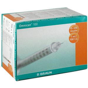 Produktbild für Spritzen B.Braun Omnican 100, U-100, steril, 1ml
