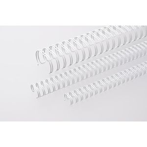 Produktbild für Drahtbinderücken Renz Ring Wire, weiß, für A4