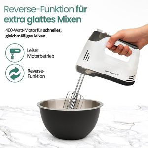 Produktbild für Handmixer Emerio HM-130365, weiß, 6 Geschwindigkeiten