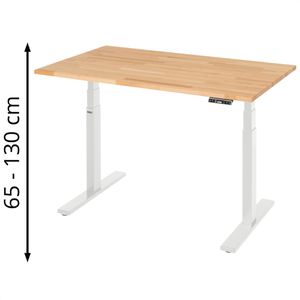 Schreibtisch Rau adlatus 100, buche / lichtgrau