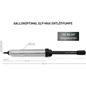Produktbild für Entlötpumpe GALLUNOPTIMAL ELP-MAX