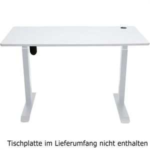 Produktbild für Schreibtischgestell LMG FYED-1-GRA, grau, 4 Memoryspeicher