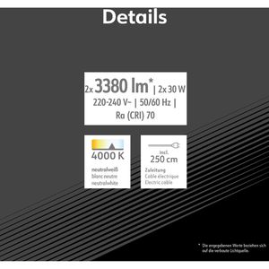 Produktbild für Baustrahler Müller-Licht Boston, LED, Netzbetrieb, 2,5 m Kabel