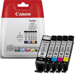 Tinte Canon PGI-570PGBK + CLI-571 BK, C, M, Y