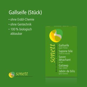 Produktbild für Fleckenentferner Sonett DE2010, biologisch, Gallseife, Stück