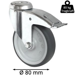Produktbild für Apparaterolle CASCOO Serie P2T2, mit Rückenloch