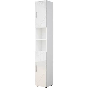 Produktbild für Badschrank Vicco Irma, 4 Füße, weiß hochglanz