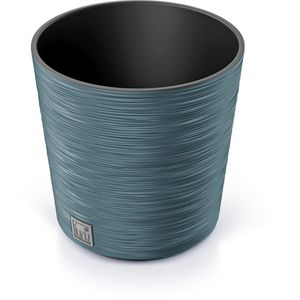 Produktbild für Übertopf Prosperplast Furu Round, blau, Ø 30 x 30 cm