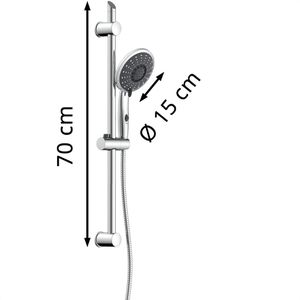 Produktbild für Brausegarnitur Schütte Florenz,Edelstahl,verchromt
