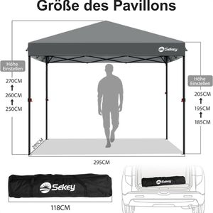 Produktbild für Pavillon Sekey GZ22, grau