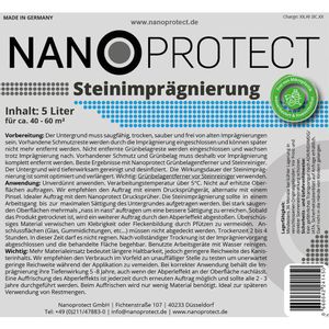 Produktbild für Steinimprägnierung Nanoprotect ca. 60m²