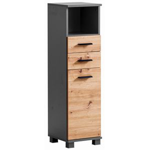 Produktbild für Badschrank Schildmeyer Palermo 157644, 4 Füße, eiche/anthrazit