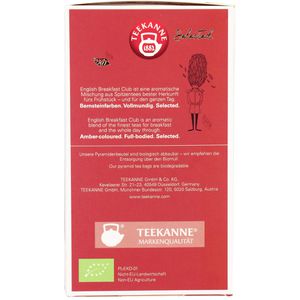 Produktbild für Tee Teekanne Luxury Cup English Breakfast Club, fairtrade, BIO