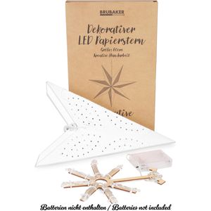 Produktbild für Weihnachtsstern BRUBAKER 77800, weiß