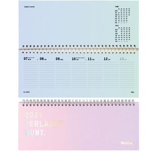 Tischkalender Folia 065, Regenbogen, Jahr 2027