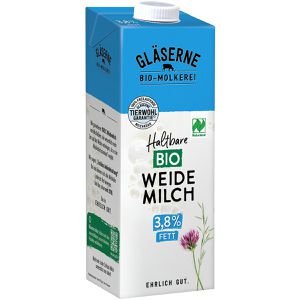 Produktbild für Milch Gläserne-Molkerei H-Weidemilch, Fettgehalt 3,8%