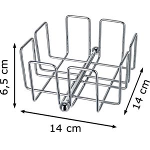Produktbild für Serviettenhalter APS Bar 11762, Metall silber