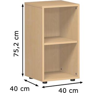 Produktbild für Aktenregal Geramöbel Flex, S-342001-B, aus Holz