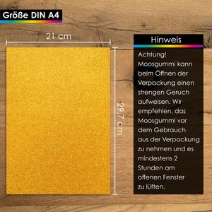 Produktbild für Moosgummi OfficeTree 4822 Glitzer, A4