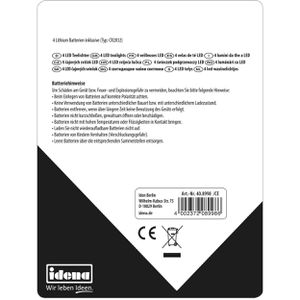 Produktbild für LED-Teelichter Idena 408998, weiß