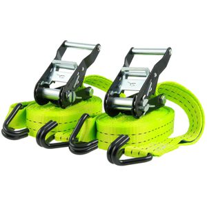 Spanngurt Sandax 297, grün, mit Haken & Ratsche