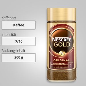 Produktbild für Kaffee Nescafe Gold Das Original