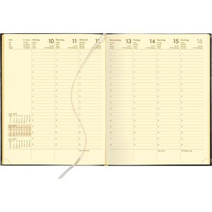 Produktbild für Buchkalender Zettler 728-0021, Wochenbuch anthrazit, Jahr 2027
