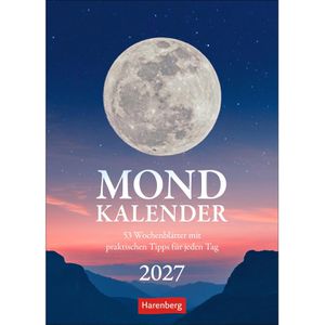 Produktbild für Mondkalender Harenberg 3310228, Mond-Wochenkalender, Jahr 2027