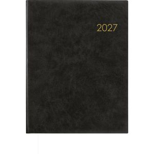 Produktbild für Buchkalender Zettler 728-0021, Wochenbuch anthrazit, Jahr 2027