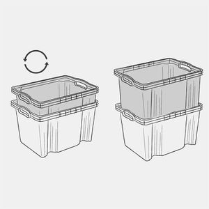 Produktbild für Aufbewahrungsbox Keeeper Franz XL, 24 Liter