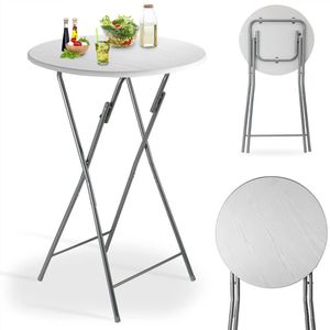 Produktbild für Stehtisch CASARIA 108092, grau, Ø 60 cm, klappbar