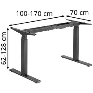 Produktbild für Schreibtischgestell LogiLink EO0051, schwarz, 3 Memoryspeicher