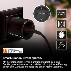 Produktbild für Smart-Steckdose LEDVANCE Smart+ Indoor Plug, für innen