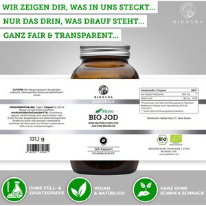 Produktbild für Jod Qidosha Phyto, 365 Kapseln, BIO