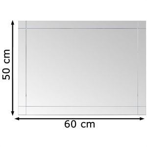 Produktbild für Wandspiegel vidaXL 249532, modern, rechteckig