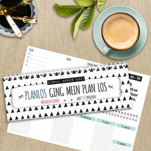 Produktbild für Tischkalender Korsch 311227, Visual Words, Wochenkalender quer