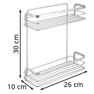 Produktbild für Duschablage Metaltex Viva Ablage, silber