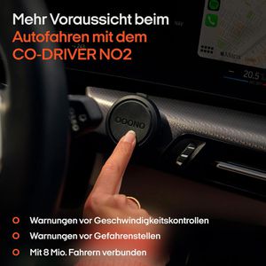 Produktbild für Blitzerwarner OOONO CO-DRIVER NO2, mit USB und Akku