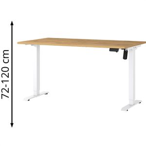 Produktbild für Schreibtisch Germania Profi 3.0, 8023-552, eiche / weiß