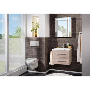 Produktbild für Waschtisch Fackelmann B.clever, mit Spiegelschrank, esche