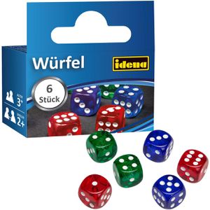 Würfel Idena 40420, bunt