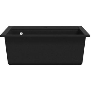 Produktbild für Spülbecken vidaXL 142954, Einzelbecken, schwarz